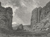 MEXICO. A Canon 1880 old antique vintage print picture