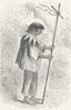 MEXICO. A Devout Native 1880 old antique vintage print picture