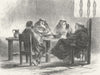 MEXICO. Carousing in the Cloister 1880 old antique vintage print picture