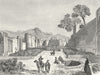 IRAN. Approach to Isfahan 1880 old antique vintage print picture