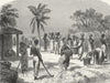 BRAZIL. Organ Mountains. Cotton Harvest 1880 old antique vintage print picture