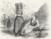 COSTUME. Norwegian peasants 1880 old antique vintage print picture