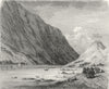 NORWAY. Trondheim Fiord 1880 old antique vintage print picture