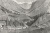 INDIA. Sub-Himalaya. View near Klaebo 1880 old antique vintage print picture