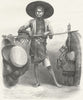 MARKETS. Borneo. Basket-seller 1880 old antique vintage print picture