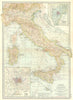 ITALY. Rome Venice.Shows key naval battles/dates 1811 1866 1676 241BC 1903 map