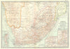 SOUTH AFRICA. Botswana, Namibia; Cape Town, Johannesburg, Ladysmith 1903 map