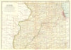ILLINOIS NORTH. Showing counties & Nauvoo 