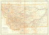 MONTANA.Showing battlefields/dates of Sioux Indian War 1876-77.Custer 1903 map