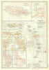 WEST INDIES. Jamaica Barbados BVIs Martinique Trinidad Guadeloupe 1903 old map