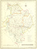 HUNTS. Huntingdonshire. Lewis 1848 old antique vintage map plan chart