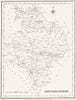 HUNTS. Huntingdonshire. Lewis 1835 old antique vintage map plan chart