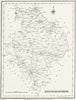 HUNTS. Huntingdonshire. Lewis c1841 old antique vintage map plan chart