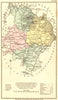 HUNTS. Huntingdon. Phillips Whittaker  c1814 old antique map plan chart