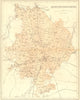 HUNTS. Huntingdonshire. Virtue 1860 old antique vintage map plan chart