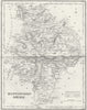 HUNTS. Huntingdonshire. Fullarton 1841 old antique vintage map plan chart