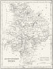 HUNTS. Huntingdonshire. Fullarton 1844 old antique vintage map plan chart