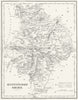 HUNTS. Huntingdonshire. Fullarton 1844 old antique vintage map plan chart