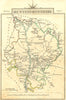 HUNTS. Huntingdonshire. Cary. Miniature 1806 old antique map plan chart
