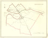 HUNTS. Huntingdon. Creighton Walker. Town Plan 1835 old antique map chart