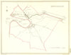 HUNTS. Huntingdon. Creighton Walker. Town Plan 1835 old antique map chart