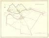HUNTS. Huntingdon. Creighton Walker. Town Plan 1835 old antique map chart