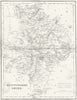 HUNTS. Huntingdonshire. Fullarton 1844 old antique vintage map plan chart