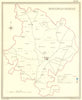 HUNTS. Huntingdonshire. Creighton Walker 1835 old antique map plan chart
