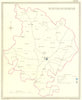 HUNTS. Huntingdonshire. Creighton Walker 1835 old antique map plan chart