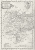 HUNTS. Huntingdonshire. Dalton Hogg. (Divided) 1784 old antique map plan chart