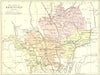 HERTS. Hertford. Philip 1887 old antique vintage map plan chart