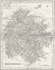 HEREFORD. Herefordshire. Fullarton 1844 old antique vintage map plan chart