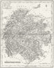 HEREFORD. Herefordshire. Fullarton 1844 old antique vintage map plan chart