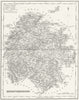HEREFORD. Herefordshire. Fullarton 1844 old antique vintage map plan chart