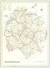 HEREFORD. Herefordshire. Lewis 1845 old antique vintage map plan chart