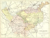 CHESHIRE. Philip 1887 old antique vintage map plan chart