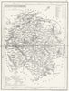 HEREFORDSHIRE. Antique county map. ARCHER/DUGDALE c1840 old chart