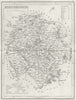HEREFORD. Herefordshire. Archer Dugdale c1840 old antique map plan chart