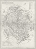 HEREFORD. Herefordshire. Archer Dugdale c1840 old antique map plan chart