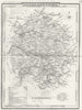 HEREFORD. Herefordshire. Archer Dugdale c1840 old antique map plan chart