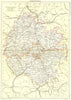 HEREFORD. Black 1892 old antique vintage map plan chart