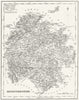 HEREFORD. Herefordshire. Fullarton 1834 old antique vintage map plan chart