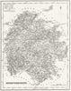 HEREFORD. Herefordshire. Fullarton 1836 old antique vintage map plan chart