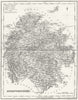 HEREFORD. Herefordshire. Fullarton 1844 old antique vintage map plan chart