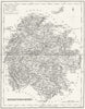 HEREFORD. Herefordshire. Fullarton 1844 old antique vintage map plan chart