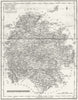 HEREFORD. Herefordshire. Fullarton 1844 old antique vintage map plan chart