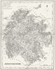 HEREFORD. Herefordshire. Fullarton 1844 old antique vintage map plan chart