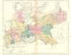 GERMANY. Prussia(post war of 1866). Mackenzie 1868 old antique map plan chart