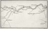 GERMANY. Coghlan. Route map 1837 old antique vintage plan chart