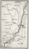 FRANCE. Coghlan. Route map 1837 old antique vintage plan chart
